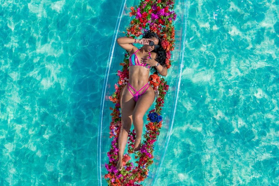 Flower Girl Clear Kayak Photoshoot